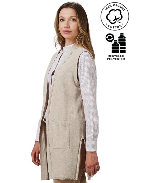 GILET LUNGO DONNA IN MAGLIA