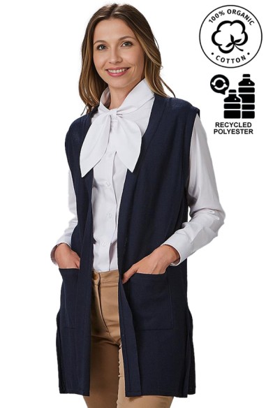 GILET LUNGO DONNA IN MAGLIA