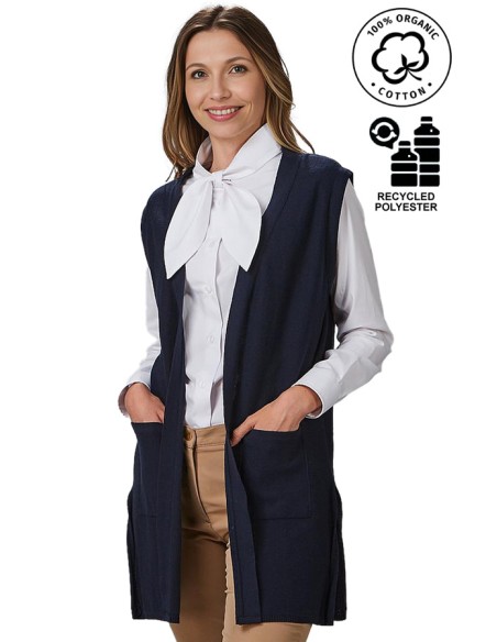 GILET LUNGO DONNA IN MAGLIA