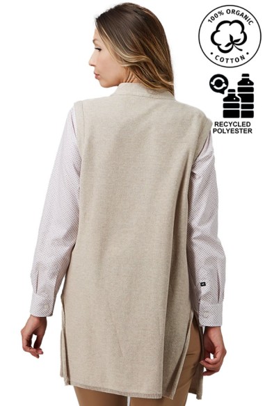GILET LUNGO DONNA IN MAGLIA