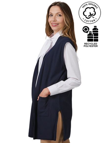 GILET LUNGO DONNA IN MAGLIA