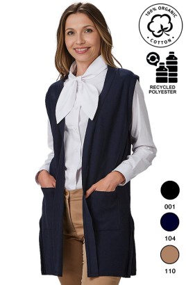 GILET LUNGO DONNA IN MAGLIA