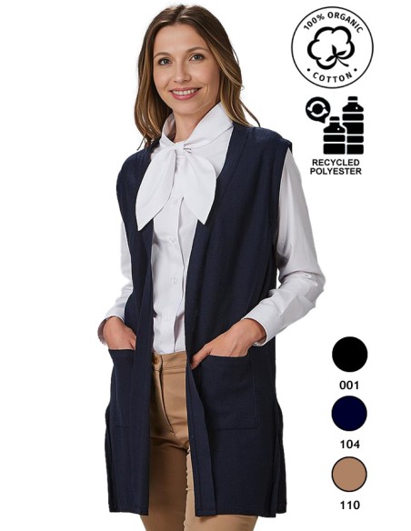 GILET LUNGO DONNA IN MAGLIA