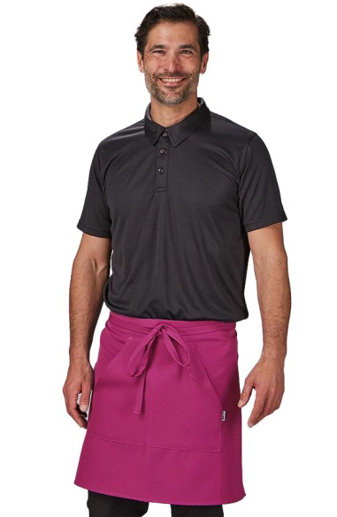 GREMBIULE CORTO COLORI TWILL 2 TASCHE