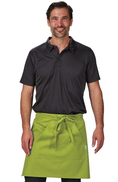 GREMBIULE CORTO COLORI TWILL 2 TASCHE