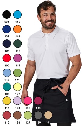 DELANTAL CORTO COLORES 2 BOLSILLOS
