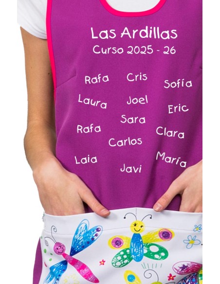ESTOLA MAESTRA MARIPOSAS LILA VINILO