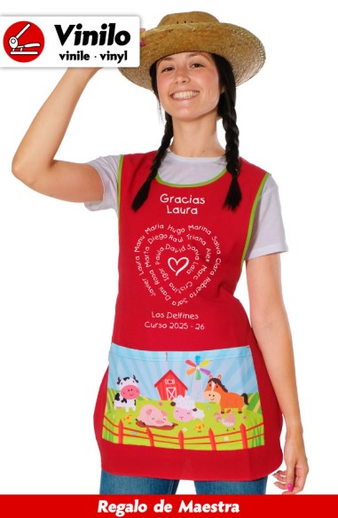 ESTOLA MAESTRA ANIMALES GRANJA. CALIGRAMA