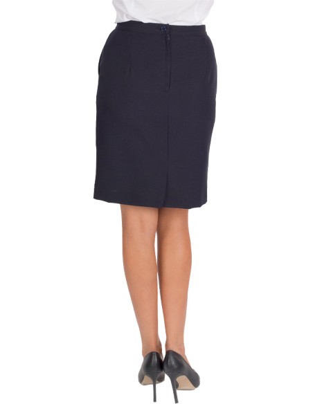 FALDA CON BOLSILLOS MUJER PLANA