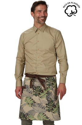 DELANTAL CORTO ESTAMPADO FLORAL 2
