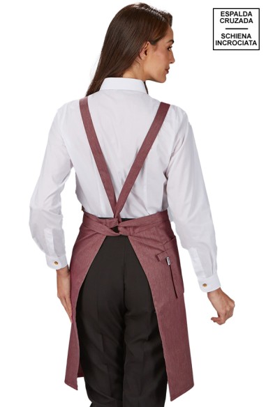 GREMBIULE PETTORINA TASCA DEL PORTAFOGLIO TWILL RICICLATO