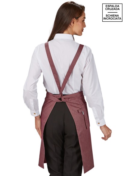 GREMBIULE PETTORINA TASCA DEL PORTAFOGLIO TWILL RICICLATO