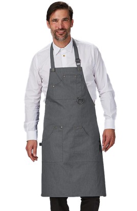 GREMBIULE CON PETTORINA COLORI TWILL RICICLATO 2