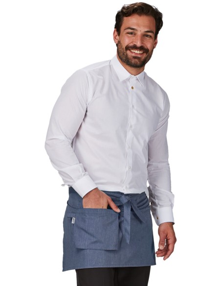 DELANTAL CORTO BOLSILLO CARTERA SARGA RECICLADA