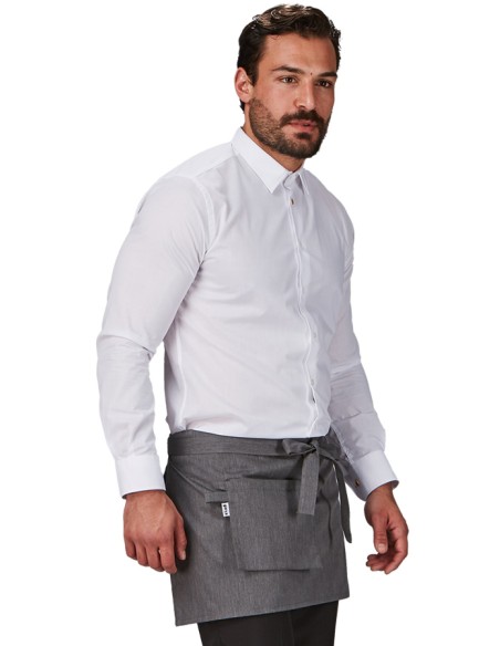 DELANTAL CORTO BOLSILLO CARTERA SARGA RECICLADA
