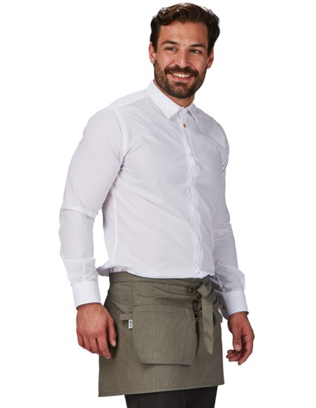DELANTAL CORTO BOLSILLO CARTERA SARGA RECICLADA