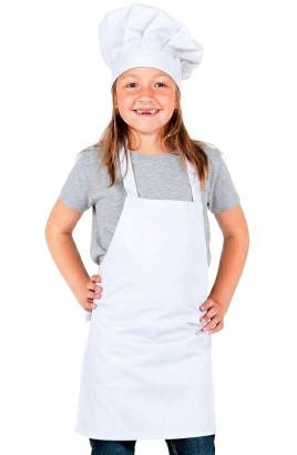 GREMBIULE DA CHEF BIANCO PER BAMBINI