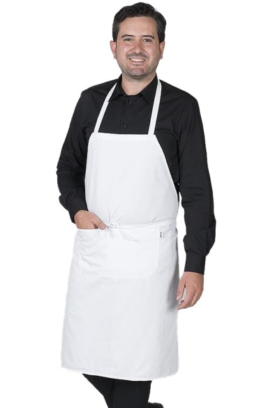 DELANTAL PETO CON BOLSILLO SARGA