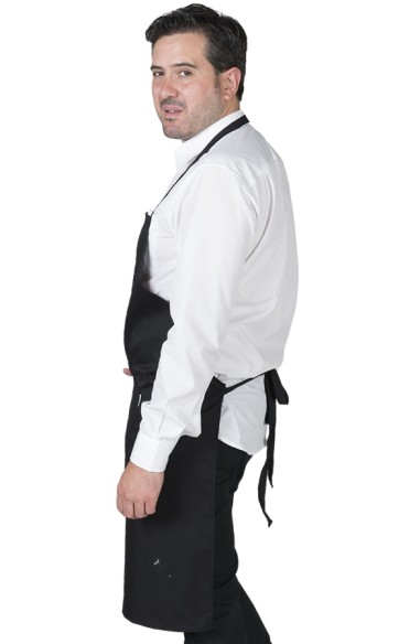 DELANTAL PETO CON BOLSILLO SARGA