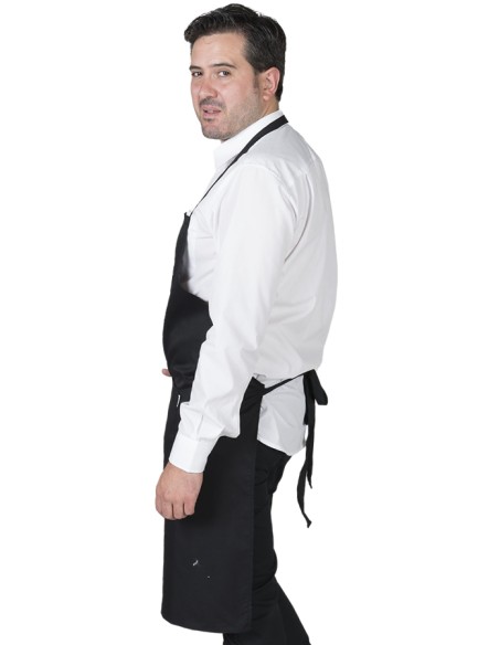DELANTAL PETO CON BOLSILLO SARGA