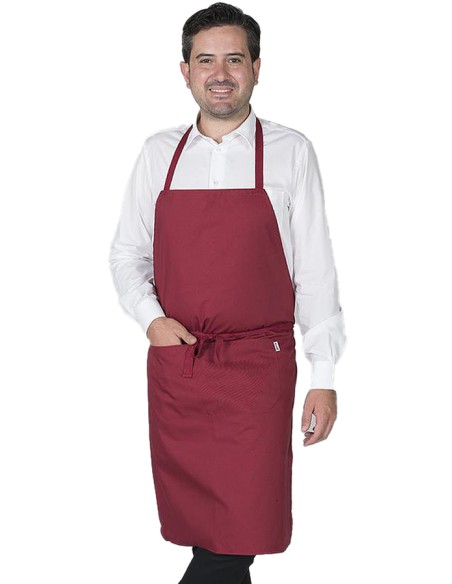 DELANTAL PETO CON BOLSILLO SARGA