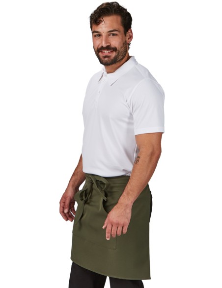GREMBIULE CORTO COLORI TWILL POLIÉSTER