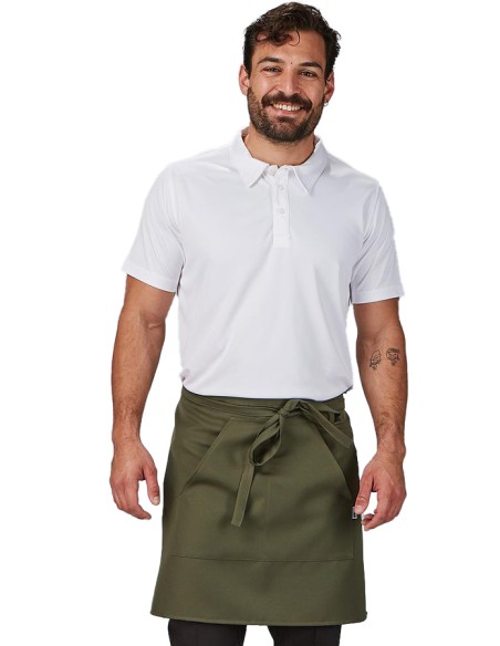 GREMBIULE CORTO COLORI TWILL POLIÉSTER