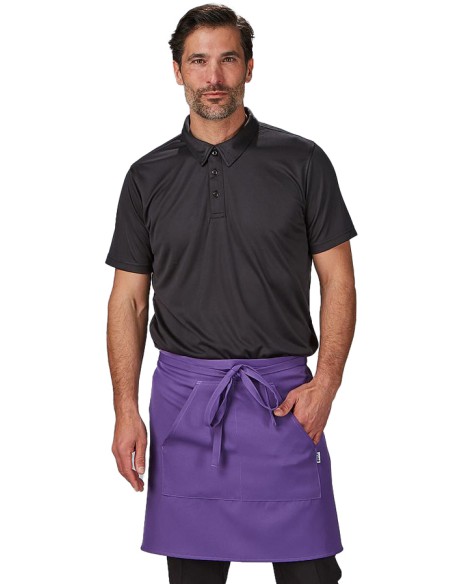 GREMBIULE CORTO COLORI TWILL POLIÉSTER
