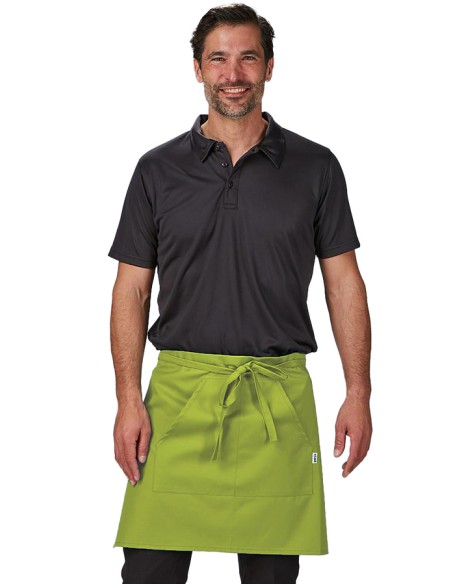 GREMBIULE CORTO COLORI TWILL POLIÉSTER