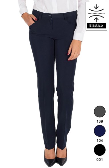 PANTALON MUJER CON BOLSILLOS TECNO