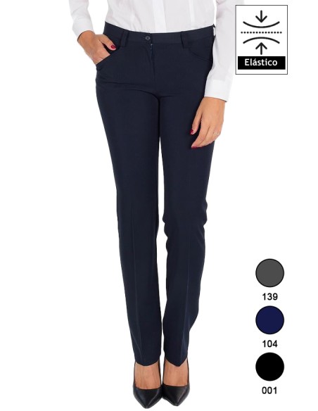 PANTALON MUJER CON BOLSILLOS TECNO