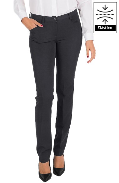 PANTALON MUJER CON BOLSILLOS TECNO
