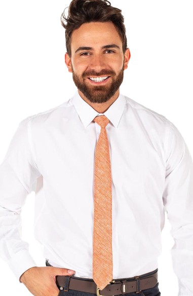 CORBATA CON NUDO ARPILLERA PALA ESTRECHA