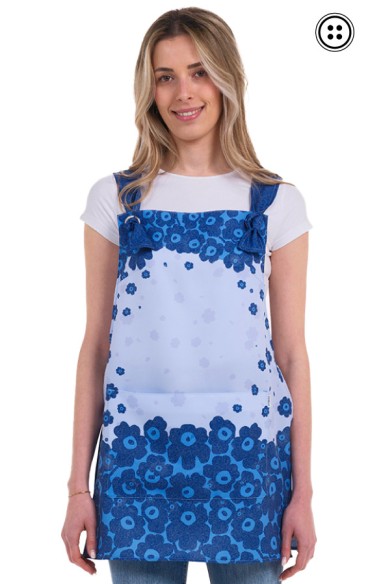 ESTOLA MAESTRA FLORES AZULES