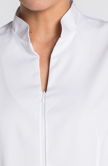 COLLO CASACA ALTO CON ZIP PARZIALE INVISIBILE