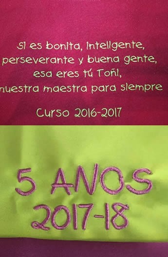 BORDADO DEDICATORIA