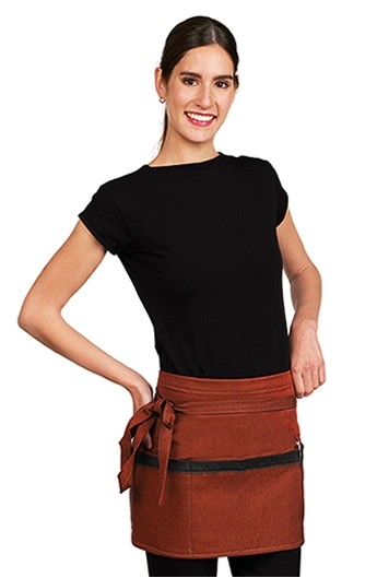 GREMBIULE CORTO REVERSIBILE  JEANS