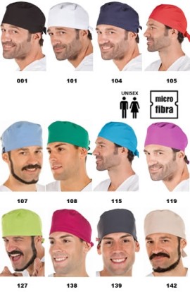 CUFFIA CHIRURGO MICROFIBRA CON NASTRI (UNISEX)