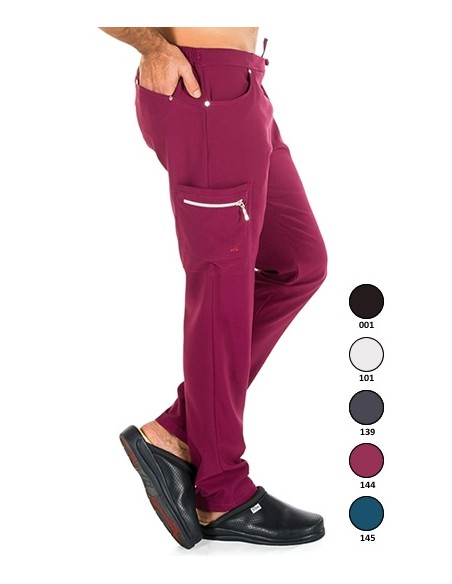 PANTALONI UNISEX MULTI TASCHE BIOLASTICI