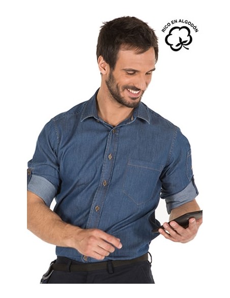 CAMISA HOMBRE TEJANO FINO LAVADO
