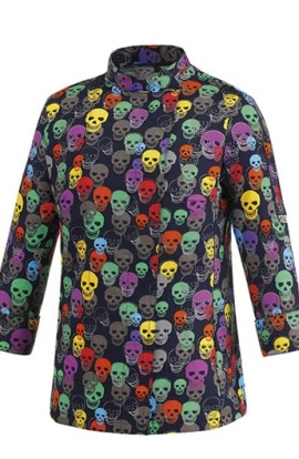 CHAQUETA COLOR SKULLS  MANGA LARGA 