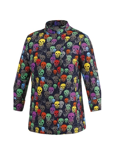 CHAQUETA COLOR SKULLS  MANGA LARGA 