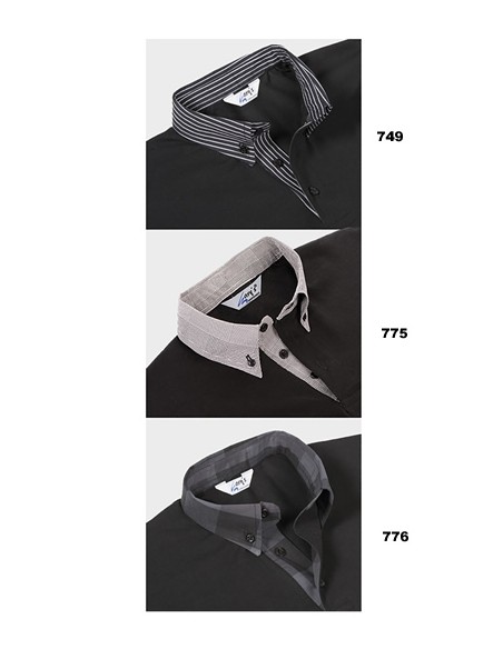 POLO NERO DONNA M/C COLLO CAMICIA
