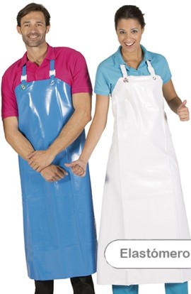 DELANTAL ELASTÓMERO UNISEX CON ARNÉS REGULABLE