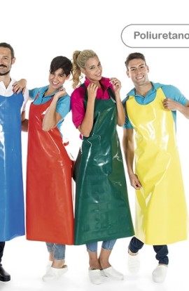 DELANTAL  POLIURETANO COLORES