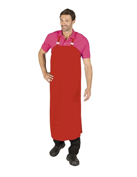 DELANTAL  POLIURETANO ROJO ARNÉS