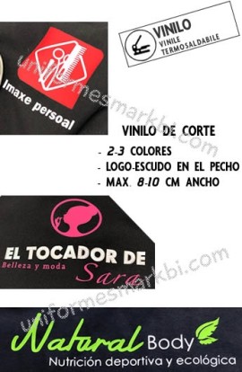 LOGO PEQUEÑO EN EL PECHO VINILO 2 COLORES