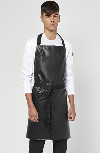 DELANTAL PLÁSTICO COCINA UNISEX NEGRO