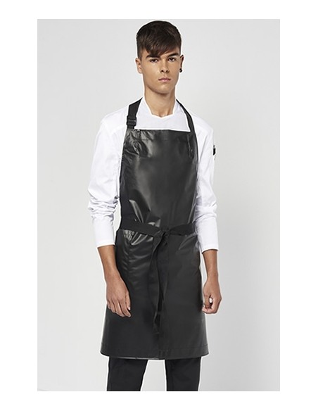 DELANTAL PLÁSTICO COCINA UNISEX NEGRO