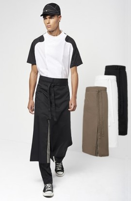 DELANTAL FRANCÉS CON ABERTURA FRONTAL UNISEX